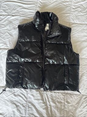 Essentials Black Jacket Interior Label - Orange Kiss Tag